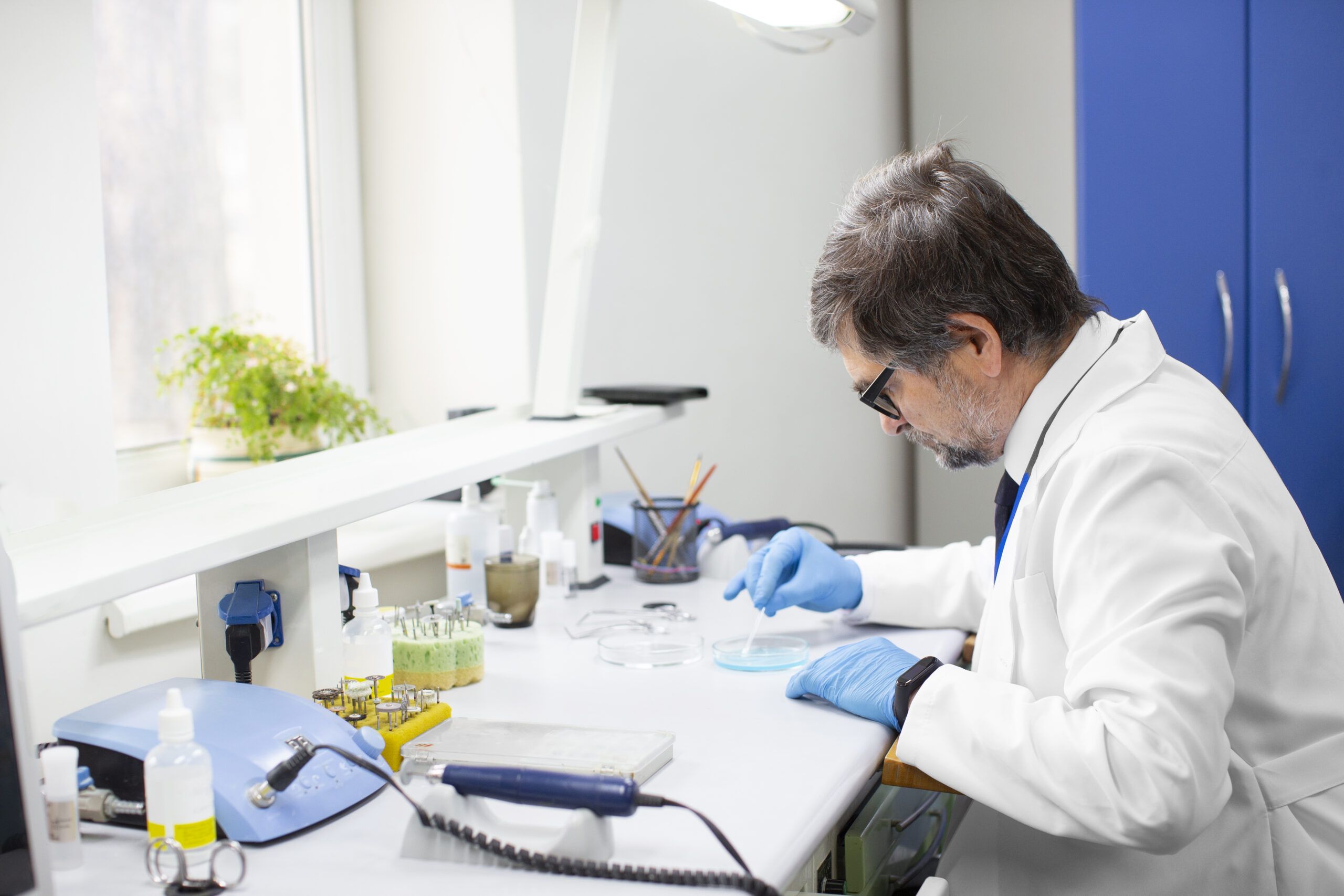 doctor working medical research